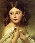 Franz Xaver Winterhalter A Young Girl called Princess Charlotte oil on canvas